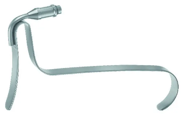 SEPARADOR DE MAMOPLASTIA FREEMAN CON FIBRA ÓPTICA 20 CM. X 12 MM