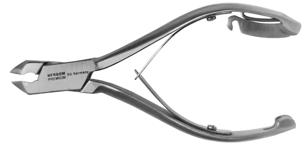 ALICATA CON MUELLE Y SEGURO CORTE ANGULADO CONVEX 14 CM.