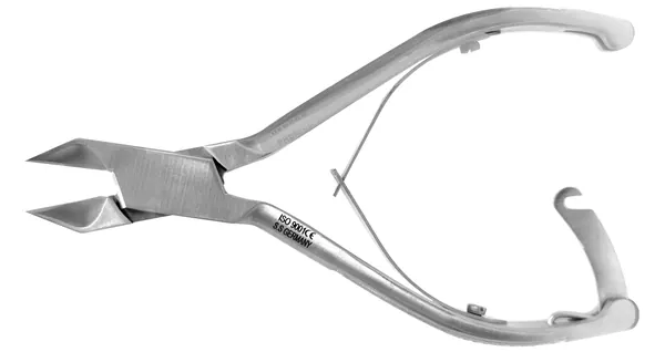 ALICATA CON MUELLE Y SEGURO CORTE ANGULADO CONVEX FULL 13.90 CM.