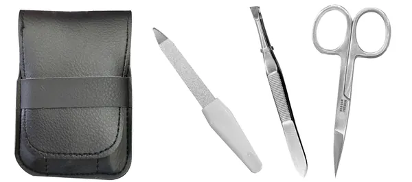 ESTUCHE DE MANICURE ( TIJERA,LIMA,PINZA P/DEPILACION)