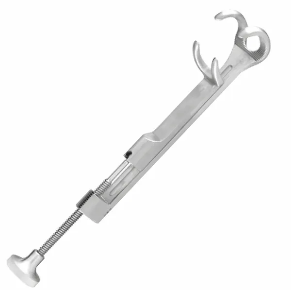 PINZA LOWMAN LAMBERT GRANDE. 2X2 GANCHOS. APERTURA MAXIMA 18 CM.