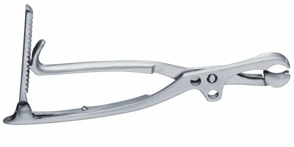 PINZA LAMBOTTE PARA SUJECION OSEA. CON CREMALLERA. 28CM.