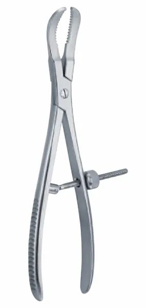 PINZA SETTER CON FIJACION DE SCROLL. ANCHO DE PUNTA 8MM. 16 CM DE LONGITUD.