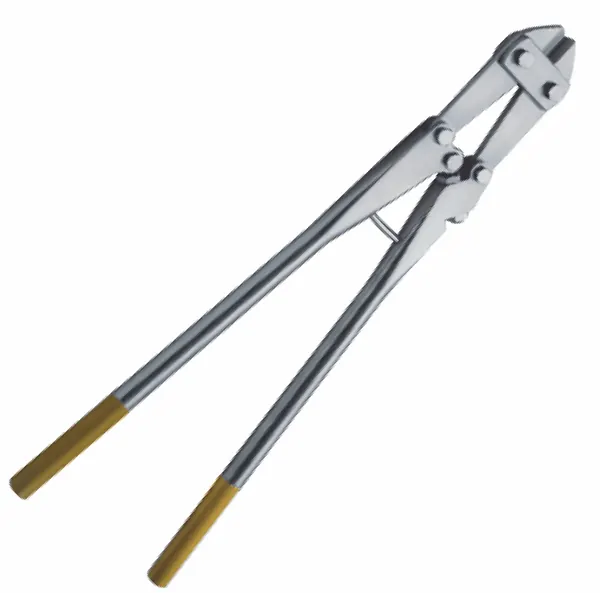 PINZA CORTADORA DE ALAMBRE. DOBLE ACCIÓN. CON INSERTOS DE CARBURO DE TUNGSTENO. 45 CM DE LONGITUD.