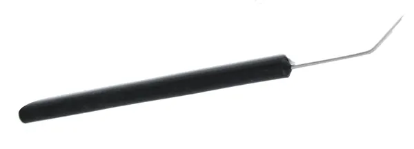 AGUJA CURVA PARA DISECCIÓN 14 CM. CON MANGO DE PLÁSTICO.