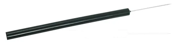 AGUJA RECTA PARA DISECCIÓN 14 CM. CON MANGO DE PLÁSTICO.