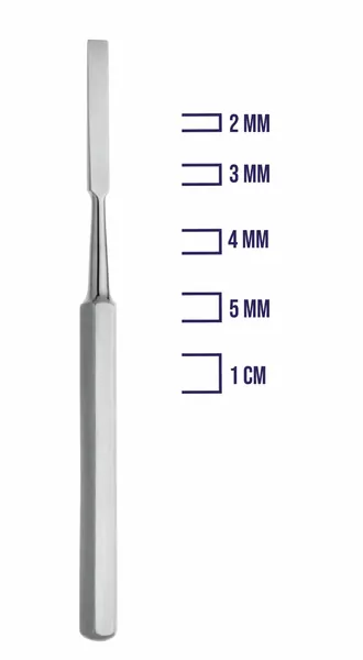OSTEOTOMO HOKE. PUNTA DE 2 MM. 17 CM. DE LONGITUD.