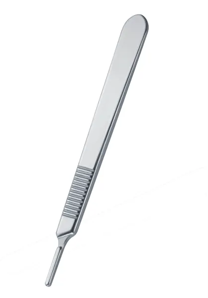 MANGO PARA BISTURÍ #3, 12.5 CM. DE LONGITUD.