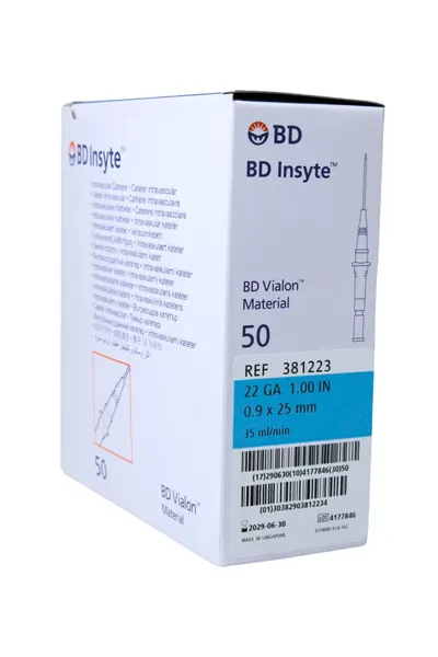 CATÉTER INSYTE 22G X 1.16 C/50