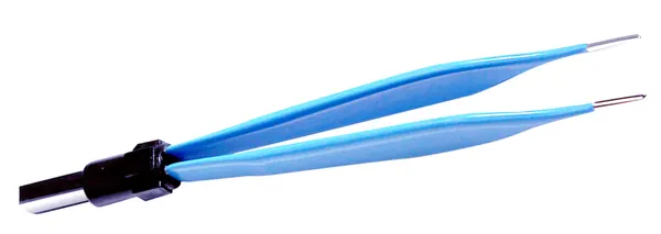 PINZA ADSON BIPOLAR ANTIADHERENTE 12.1 CM CON PUNTA DE 1 MM. PARA ELECTROCIRUGÍA.