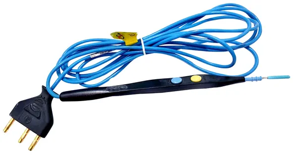 LAPIZ REUTILIZABLE CON INTERRUPTOR DE DEDO. CABLE DE SILICÓN DE 3 M. PARA ELECTROCIRUGÍA