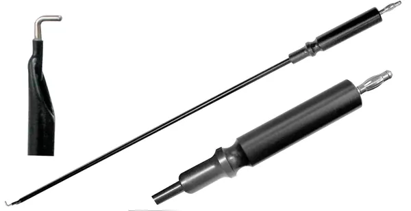 ELECTRODO DE LAPAROSCOPÍA SIN SUCCIÓN CON PUNTA EN "L" 36 CM.