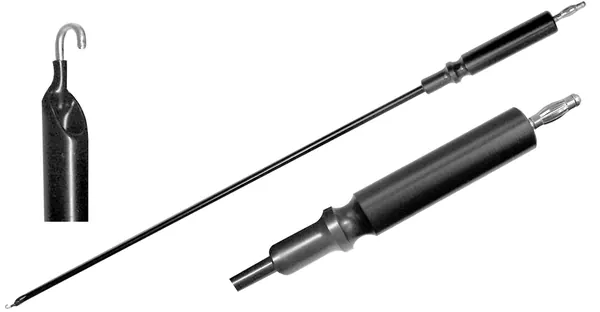 ELECTRODO DE LAPAROSCOPÍA SIN SUCCIÓN CON PUNTA EN "J" 36 CM.