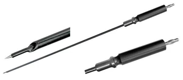 ELECTRODO DE LAPAROSCOPÍA SIN SUCCIÓN CON PUNTA EN AGUJA 36 CM.