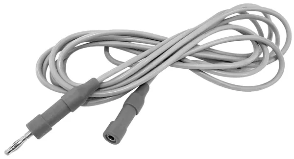 CABLES MONOPOLARES DIATERMIA DE DE SILICÓN 10 PULGADAS. 3 MTS DE LARGO. INSTRUMENT CONNECTOR: 4MM MALE FITTING. GENERATOR CONNECTOR: ESTÁNDARD 4MM BANANA PLUG.