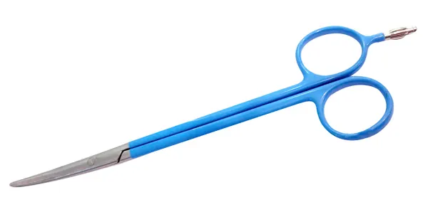 TIJERAS DE DIATERMIA TUNER WARWICK PARA CIRUGÍA CURVA 17.8 CM. (COMPATIBLE CON EQUIPOS DELTRONIX CON CABLE 19-250).