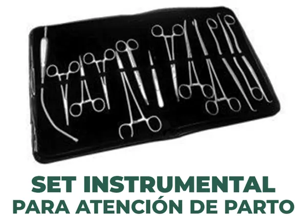 SET INSTRUMENTAL DEL BIENESTAR PARA ATENCIÓN DE PARTO 13 PIEZAS