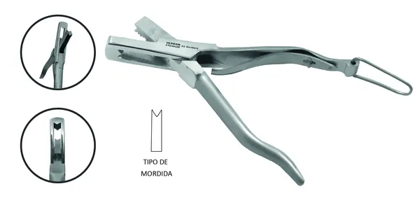ALICATA PARA MARCADO DE OIDO VETERINARIO 16 CM DOBLE TRIANGULO