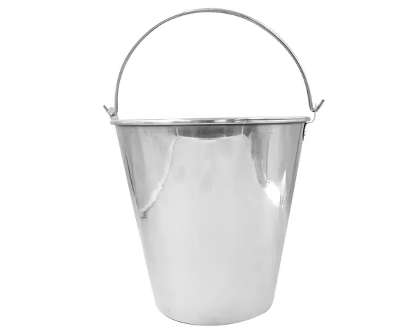 CUBETA METALICA DE ACERO INOXIDABLE