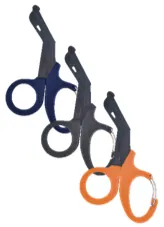 TIJERA DE USO RUDO NEGRO SOLIDO 19 CM.