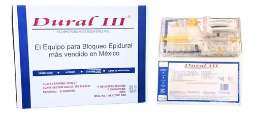 DURAL III Equipo para Anestesia Epidural