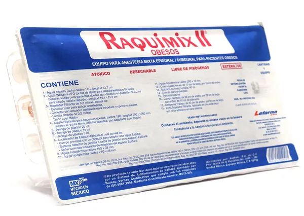 RAQUIMIX II Equipo para Anestesia Mixta Epidural / Subdural (obesos)