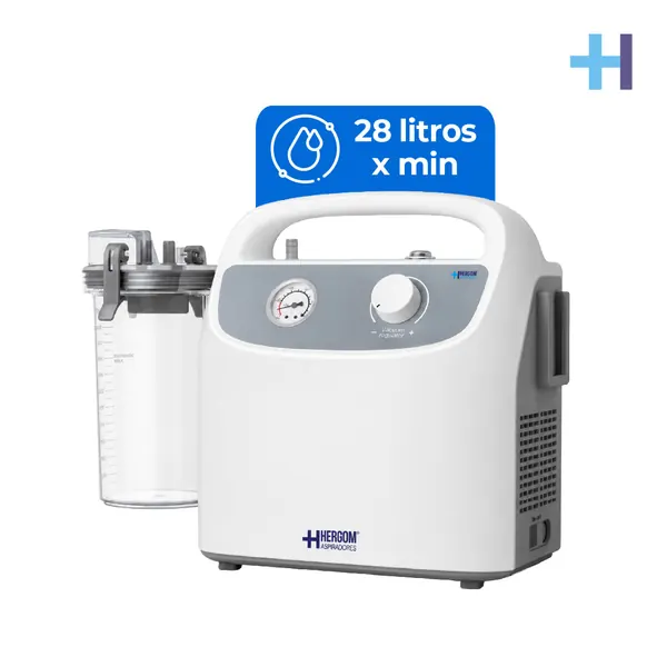 ASPIRADOR 7E-B DE 28 LT/MIN. LIGERO (SÓLO 3.9 KG) COMPLETA MOVILIDAD, EQUIPADO CON SISTEMA DE LUBRICACIÓN LIBRE DE ACEITES, LIBRE DE MANTENIMIENTO Y CON GABINETE FABRICADO EN PVC (RESISTENTE A LA OXIDACIÓN)