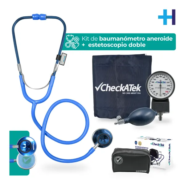 KIT DOBLE BAUMANOMETRO POPULAR AZUL