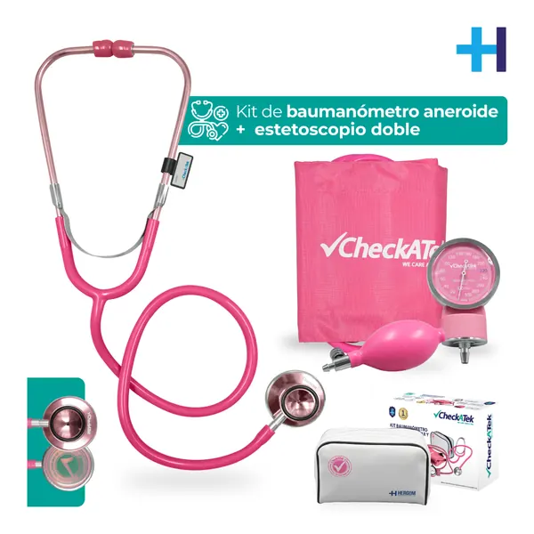KIT DOBLE BAUMANOMETRO POPULAR ROSA