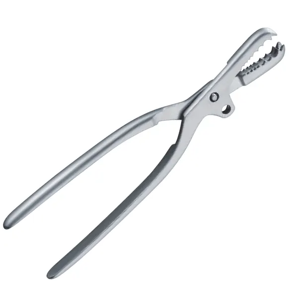 PINZA FARABEUF PARA HUESO. SIN CREMALLERA. MORDIDA 1.1 CM. LONGITUD DE 25 CM.